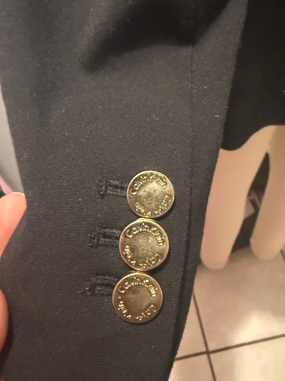 Calvin Klein Black Tailored Blazer with Single Button - Picture 5 of 8